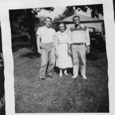 my dad, his sister evie ,and her husband Herb