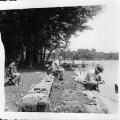 fishing day!!!!  I sure remember my grandpa with his fishin pole..