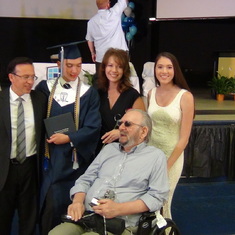 Clayton's graduation in May 2014  was a huge milestone for Pop and our family. We dreamed and talked often about him being able to beat the odds and doctors best guesses so he could live to see him accept his diploma.
