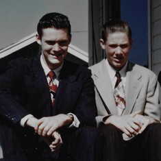 Bob 21yrs and Doug 16yrs  1950