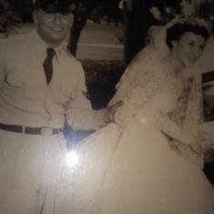 Daddy and Mom's Wedding Picture