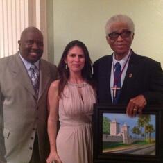 Eric Mitchell+, COSA Commissioner Freeman, and Dr. Robert B. Hayling