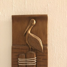 Bob’s hand carving during retirement.