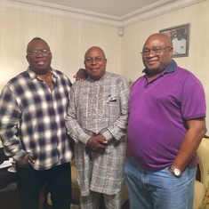 Some Lontarians...from left:Tony Otokito, Rev Frank Akpanari & Bob Awoloye-Kio