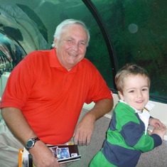 Bob and Josh at Sydney Aquarium, May 2009.
