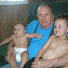 Dad and grandkids
