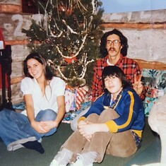 Log Cabin Christmas 1978 on Rang #4 Ormstown, PQ with Bobbie, Kenny and Connie