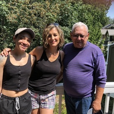 Bob with Jill and Taylor (his favorite granddaughter) Judy's daughter