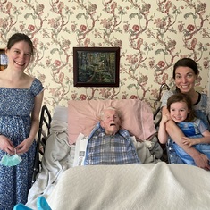 Ruth, Rebecca, and meeting Clara (his great grand daughter)