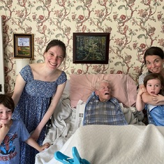 With Ruth, Rebecca, and great grandchildren (Benjamin and Clara)