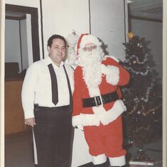 Bob & Santa in the Chief's Office circa 1985.