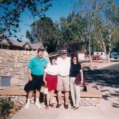 Bob with Pat, Jim, and Jennifer in 2001