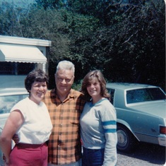 Bob's father, Lester Cook, with his wife, Pat and daughter, Jennifer