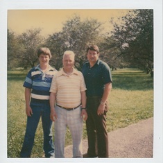 Three generations of Cook's - Jim, Lester & Bob in 1980