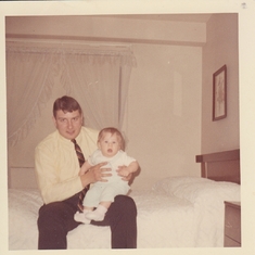 Holding Jennifer, his favorite daughter  - 1968