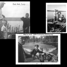 Dad & sons fishing in Canada
