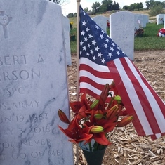 His grave site, Memorial Day