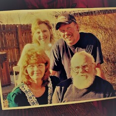 This is my family, Mom, Dad, Rob and Me.