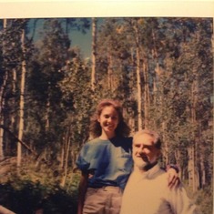 Dad with my mom on a hike