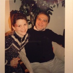 Dad with teenage Holly