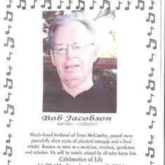 Bob's Obituary