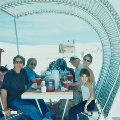 White Sands National Monument 2000.  Jim, Joanie, Robert, Mary, Chandler.