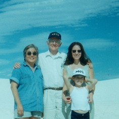 Joanie, Robert, Mary, Chandler White Sands National Monument 2000