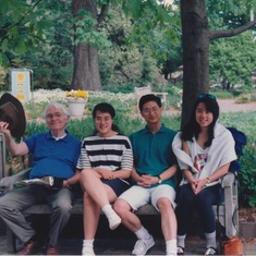 Bob, Teresa, David, and Patricia in Washington DC; spring 1994