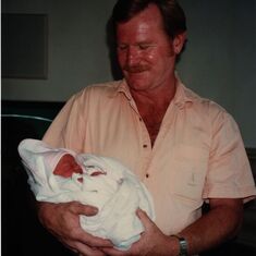 First grandchild, Brittney and Grand Dad :)
