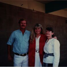 Dad, Bonnie, and Grandma Pat on graduation day!