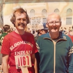 Dick & Bob, Boston Marathon 1980
