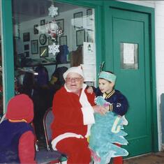 Dad playing Santa for the handicap kids  in Oceanside.