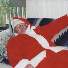 Santa Clause all tuckered out !