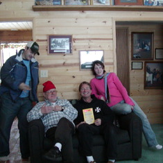 Paulie,Pappy,Jay and Lindsey_Big Bear Cabin 2006