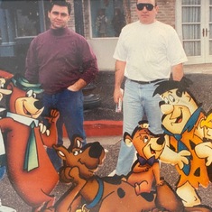 Marino and Bob on their trip to Florida back in the day! Enjoying Universal