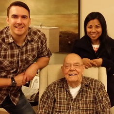 Grandpa,  Evan and Sheena 