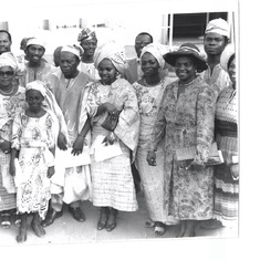 Pa RO Adebowale with Daughters, Sons,  Niece and other family members and friends