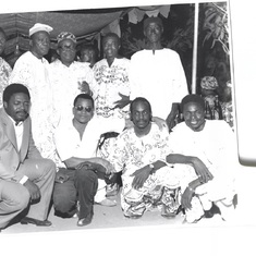 Pa RO Adebowale with Son (Abiola) and friends