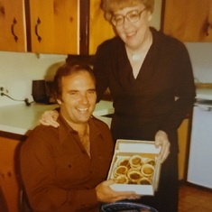 Mother-in-law Marj always baked him butter tarts and chocolate chip cookies 