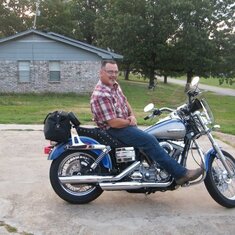 Rob on his new Harley.  Always looking cool!