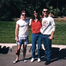 Rich (friend of Robs) Rob's Mom and Robert after USMC graduation from Boot Camp San Diego 1986