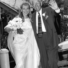 Bob escorting Blair at her wedding in Sydney, 2000