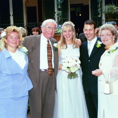Sherry, Bob, Blair, Enrico and Aline, at wedding in Sydney, 2000
