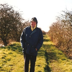 Bob during a walk in Norfolk, near Ranworth