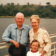 Bob and Diana with Monique in Uganda