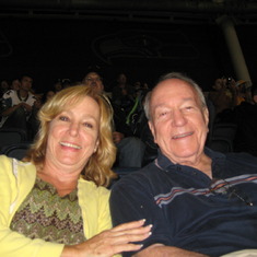 Shelley and Bob at Seahawks game in 2010