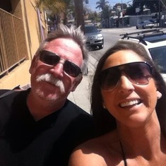 Kelly and Bob on a California visit to see Kel