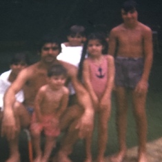 Still at the pool. Dad enjoyed his swimming even back then.