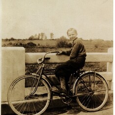 28. Robert and Bicycle @ 1935