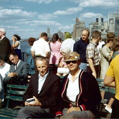 1968 NY Ferry with Uncle Theo from Australia
